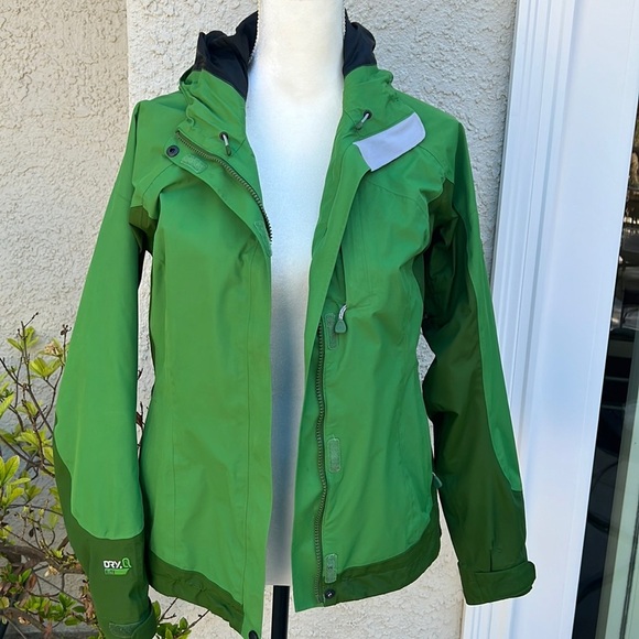 Mountain Hardwear Nazca Dry W Elite Green Waterproof Jacket Women's Size S - Picture 2 of 11